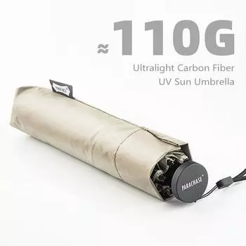 111G ультралегкий зонт от солнца портативный анти-УФ дорожный складной зонт от дождя женский простой легкий зонт 6 ребер UPF50+ белый
