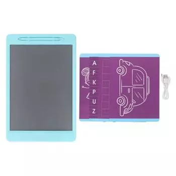 11.5 Inch LCD Writing Tablet for Boys Girls Transparent USB Rechargeable Colorful Erasable синий