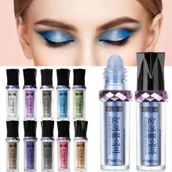 11 цветов VOV Mineral Balls Shiimer Gold Eyeshadow Pen Women Gilrs Стойкие тени для век Макияж 9ZDCP0270 белый