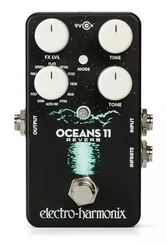 11 Многофункциональный цифровой ревербератор Reverb electro-harmonix/OCEANS Electro-harmonics чёрный