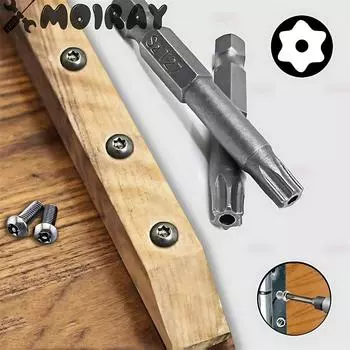 11PCS/12PCS Torx Hollow Screwdriver Flat Head Tamper Proof Security Drill Bit Set for Electric Drill 1/4 Hex Driver Bits 1 Set