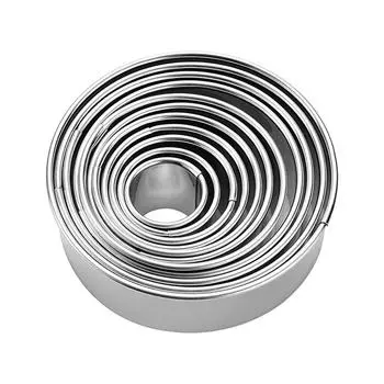 11шт круглые формочки для печенья, круглые формочки для выпечки, кольцевая форма для выпечки