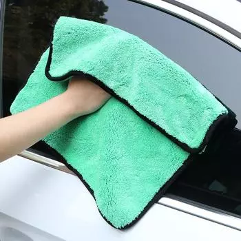 1200GSM Мягкая микрофибра для чистки автомобилей, ухода за дверями и окнами, прочная ткань для впитывания воды, автомобильные аксессуары, полотенце для мытья автомобиля 40X40CM