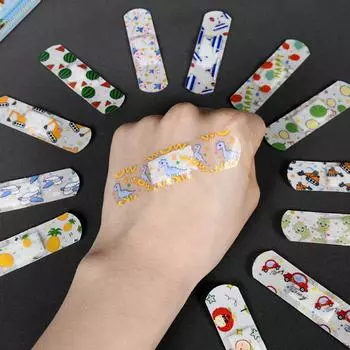 120 шт./кор. мультфильм прозрачные пластыри водонепроницаемые дышащие симпатичные раны гемостаз антибактериальные раны первой помощи пластырь