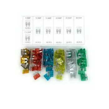 120PCS Fuse Blade Holder Box Car Vehicle Circuit Fuse Box Blade Fuse Assortment 5A-30A CHINA