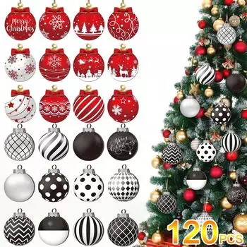 12-120 шт. Деревянные гномы, набор украшений для рождественской елки, наборы подвесных украшений для рождественской елки, домашний декор, деревянные украшения 12PCS-1SET
