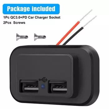 12-24 В 4,8 А двойной USB зарядный адаптер розетка питания зарядная панель крепление для мотоцикла автомобиля лодки квадроцикла UTV кемпера каравана