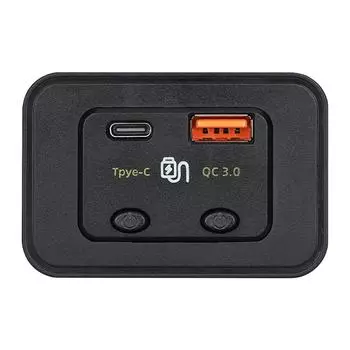 12/24 В автомобильный адаптер для зарядки шины, гнездо 48 Вт PD Type-C QC3.0 USB-адаптер питания, USB-розетка для зарядки с переключателем для грузовиков, квадроциклов, морских судов