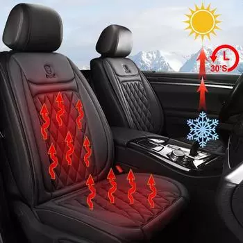 12-24 В чехол для автомобильного сиденья с подогревом, 30 дюймов, быстрый обогреватель автомобильного сиденья, ткань/фланель, защита автомобильного сиденья с подогревом, 25 Вт, чехол с подогревом сиденья автомобиля 1PCS Brown Cloth