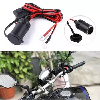 12/24 V DC Car Cigarette Socket Female Car Charger Cigar Lighter Plug Car Accessory Cigar Power Plug Adapter Plug чёрный