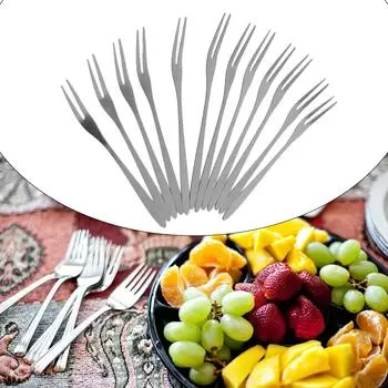 12,8*0,9 см Вилка для фруктов 5 шт. Кемпинг Для семейной вечеринки 12PCS