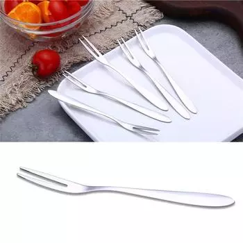 12,8*0,9 см Вилка для фруктов 5 шт. Барбекю для семейного ресторана 12PCS