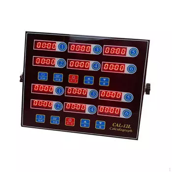 12 Channels Commercial Kitchen Timer Cooking Reminder for Fried Chicken