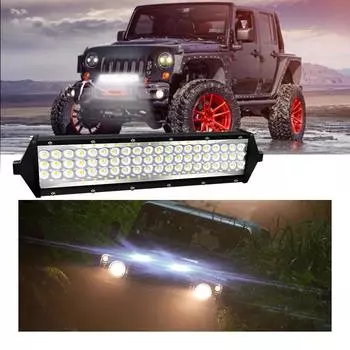 12-дюймовый 134LED 402W 5 рядов светодиодных рабочих фар прожектор 12V 24V внедорожный светодиодный световой бар для грузовика внедорожный 4X4 4WD автомобиль внедорожник ATV