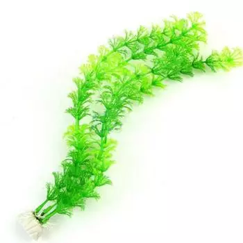 12 Long Water Grass Artificial Plant Plastic Ornament Fish Tank Aquarium Decor