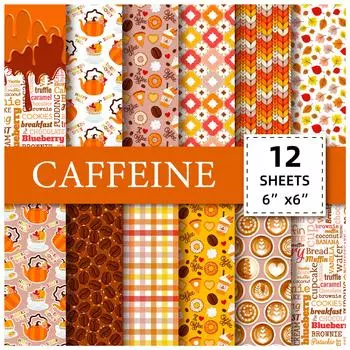 12 Orange Patterns Cute Wind Hand Account Material Paper Background Paper Origami 6 Inch Paper Art Handmade Creativity 15cm*15cm