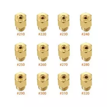 12 шт. главный жиклер карбюратора для Mikuni VM TM TMX # 210-260 270 280 290 300 310 320