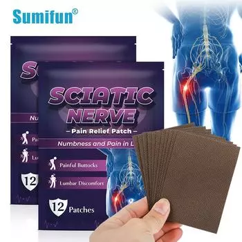 12 шт./пакет Sumifun, акупунктурные пластыри для плеч, шеи, талии и ног, обезболивающие пластыри 12pcs/1bag