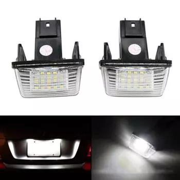 12 В/18 светодиодов подсветка номерного знака для Peugeot 206/207/307/308 Citroen C3-C6