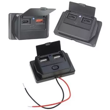 12 В/24 В USB-розетка для автофургонов, тип PD C (USB C) & Quick QC3.0 USB-порт для крепления на панель автомобиля USB-разъем