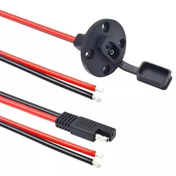12Awg Sae кабель 2-контактный быстроразъемный автомобильный удлинительный кабель с отверстиями для винтов для солнечных панелей Battrey мотоциклетный аккумулятор onesize