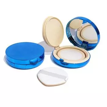 12G Air Cushion Empty Box Bb Cream Containers With Sponge Puff And Mirror Travel Make Up Accessories Portable Cosmetic Box синий