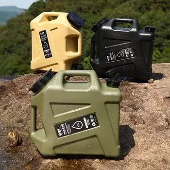 12L Outdoor Water Bucket Large-Capacity Camping Water Container Portable Car Water Tank with Faucet for Camping Cooking Picnic