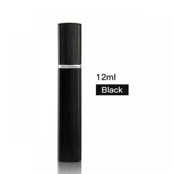 12ml Perfume Bottle High-Grade Perfume Dispenser Bottle Ultra-Fine Spray Portable Travel Spray Bottle Glass Inner Empty Bottle чёрный
