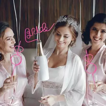 12Pcs Bachelorette Party Bride Diamond Straws Team Bride to be Hen Night Party Supplies Bridal Shower Decorations Wedding Gift