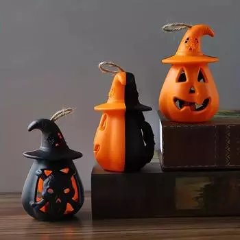 12pcs Double Side Pumpkin Skull Night Light Lamp Changing LED Nightlight Room Decor Table Desk Lamps Halloween Gifts for Kids