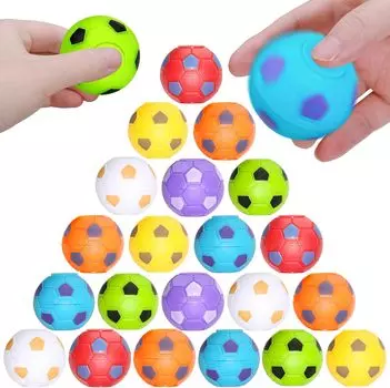 12PCS Fidget Spinners Soccer Ball Toy for Kids Stress Ball Desk Toy Party Favors Goodie Bag Stuffers Kids Adults gifts