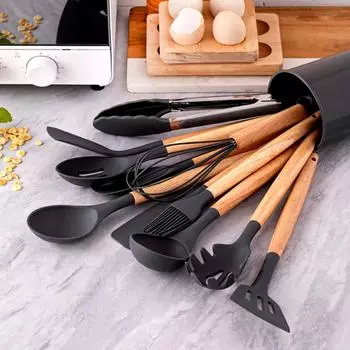 12Pcs Kitchen Silicone Cooking Utensils Set For Non-stick Cookware Cuisine Outils Cookware Heat Resistant Accessoires