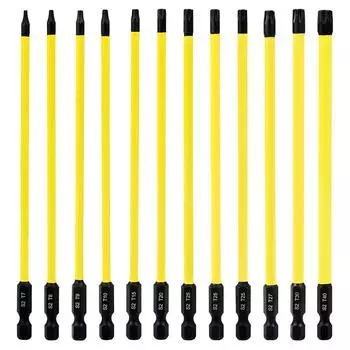 12pcs/set Magnetic Attraction Impact Torx Bit Set T7-T40 Screwdriver Bit Automobile