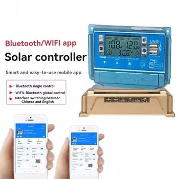 12v 24v Mppt солнечный контроллер генератор панель Easun аккумулятор регулятор инвертор 30A 40A 50A 60A солнечная зарядка Mppt зарядка 30A