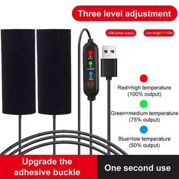 12V 3-Gear Motorcycle Heated Hand Grip Adjustable Electric Heated Grip Cover Anti Vibration Anti Slip Fast Heating Kits