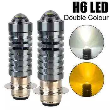 12V-80V Мотоциклетные фары H6 P15D-25-1 Цоколь 2000LM 3000K/6000K Сигнальные огни Светодиодные противотуманные фары Мотоциклетные прожекторы Индикаторы
