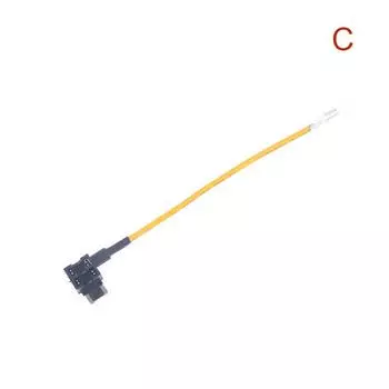 12V Держатель предохранителя Адаптер-ответвитель Add-A-Circuit Микро Мини Стандартный Ford Atm Apm Ножевой Автомобильный Предохранитель с 10A Ножевым Автомобильным Предохранителем Желтый Провод mini