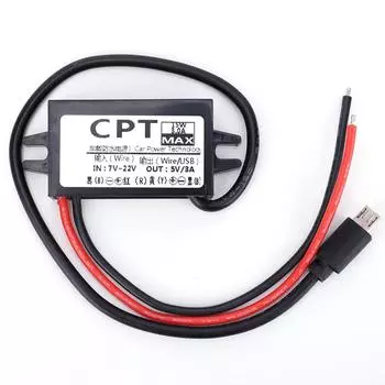 12В до 5В 3А 15Вт CPT DC/DC-Wandlerregler (с USB-Mikro)