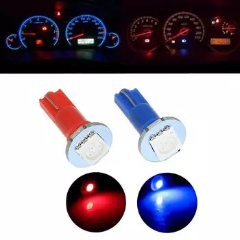 12V Лампа на приборной панели T5 LED 5050 SMD Лампа приборной панели Синяя синий