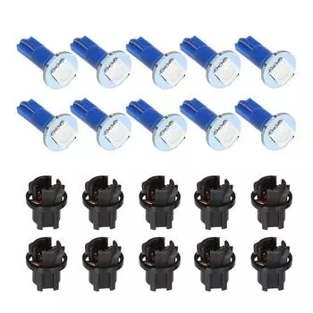 12V Лампа на приборной панели T5 LED 5050 SMD Лампа приборной панели Синяя синий