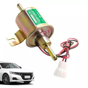 12V Oil Pump 12V Small Transfer Inline Oil Pump HEP-02A Replacement Parts Electric Oil Pump Car Modifications For Carburetor золотой