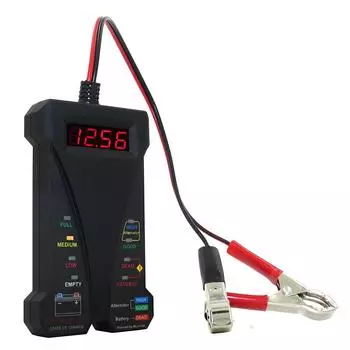 12V Smart LED Digital Battery Tester Voltmeter and Alternator Analyzer For Cars