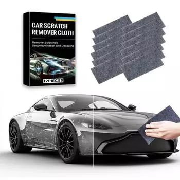 12X Nano Sparkle Car Clothes For Scratchs Nano Magic Scratch Remover Wipes 12Pcs