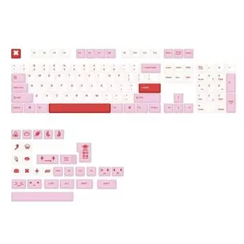 133 Keys Keycaps Theme for Mechanical Keyboard CherryProfile Keycaps DIYSublimation Cartoon Keycaps
