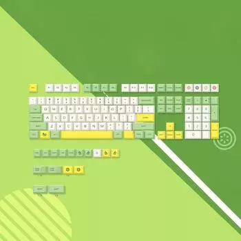 135 клавиш/набор колпачков для клавиш Fruit Keycaps для механической клавиатуры MX, PBT, окрашенный подложный профиль DA, 85% PBT с высоким содержанием