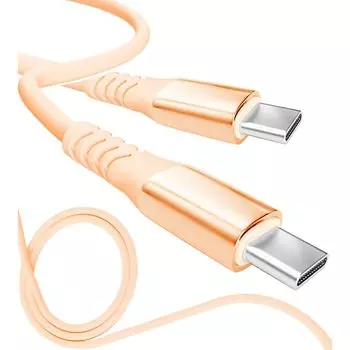 13 цветов 4 длины PD быстрый 15 Вт 60 Вт 100 Вт 100% силикон Сверхпрочный USB-A Type-C на Type-C [официальный представитель inklink в Японии] Зарядный кабель для iPhone
