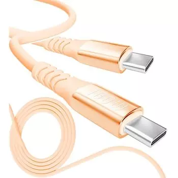 13 цветов 4 длины PD быстрый 15 Вт 60 Вт 100 Вт 100% силикон Сверхпрочный USB-A Type-C на Type-C [официальный представитель inklink в Японии] Зарядный кабель для iPhone