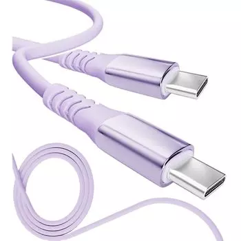 13 цветов 4 длины PD быстрый 15 Вт 60 Вт 100 Вт 100% силикон Сверхпрочный USB-A Type-C на Type-C [официальный представитель inklink в Японии] Зарядный кабель для iPhone