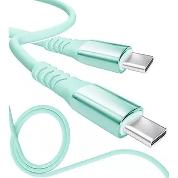 13 цветов 4 длины PD быстрый 15 Вт 60 Вт 100 Вт 100% силикон Сверхпрочный USB-A Type-C на Type-C [официальный представитель inklink в Японии] Зарядный кабель для iPhone