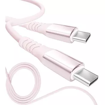 13 цветов 4 длины PD быстрый 15 Вт 60 Вт 100 Вт 100% силикон Сверхпрочный USB-A Type-C на Type-C [официальный представитель inklink в Японии] Зарядный кабель для iPhone
